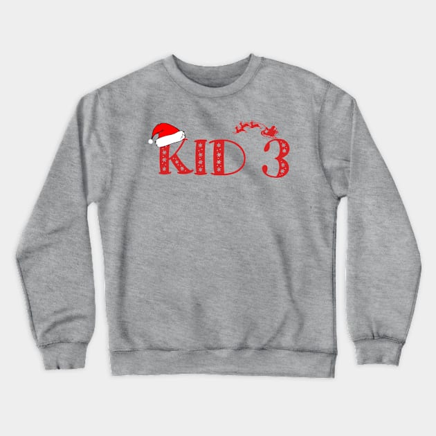 Christmas Family Name "Kid 3" Photo Design Shirt Crewneck Sweatshirt by TonTomDesignz